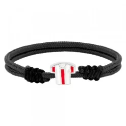 Pulsera Camiseta Rojiblanca Charm Plata