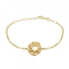 Pulsera Chapa Etrusca Mountain Plata Dorada