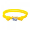 Pulsera Charm Trainera Amarilla Plata