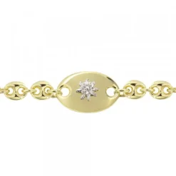 Pulsera Donna de Plata Dorada