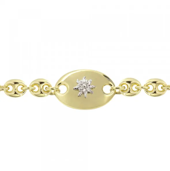 Pulsera Donna de Plata Dorada