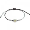 Pulsera Donna Macramé de Plata Bicolor