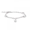 Pulsera Eguzkilore Cadena Rolo y Calabrote de Plata