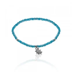 Pulsera Elástica Turquesa con Eguzkilore
