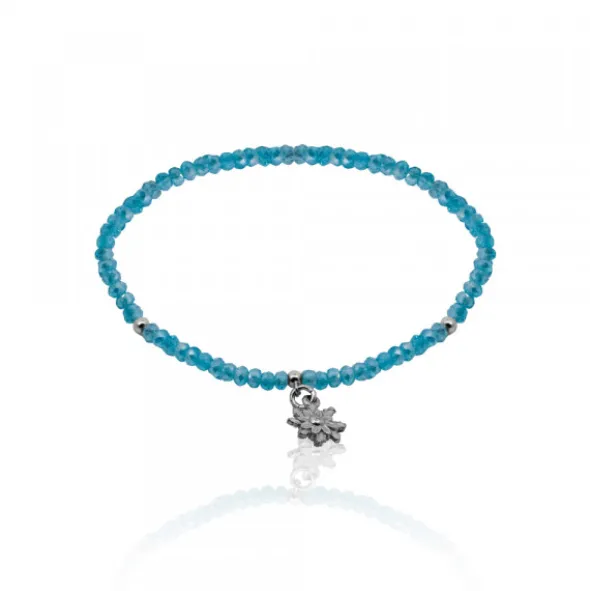 Pulsera Elástica Turquesa con Eguzkilore