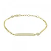 Pulsera Identidad Plata Dorada Eguzkilore Personalizable