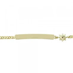 Pulsera Identidad Plata Dorada Eguzkilore Personalizable