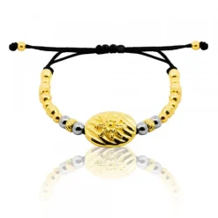 Pulsera Mask de Plata Dorada