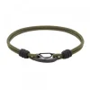 Pulsera Mosquetón Eguzkilore y Nylon Verde