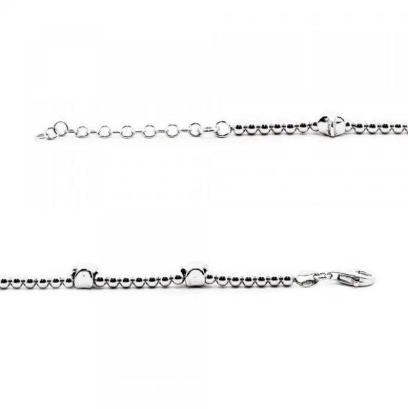 Pulsera Mountain de Plata con Estrellas y Bolitas