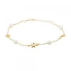 Pulsera Mountain Plata Dorada y Perlas