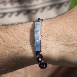 Pulsera Nylon Multicolor Chapa Eguzkilore