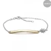 Pulsera PAULA de plata bicolor